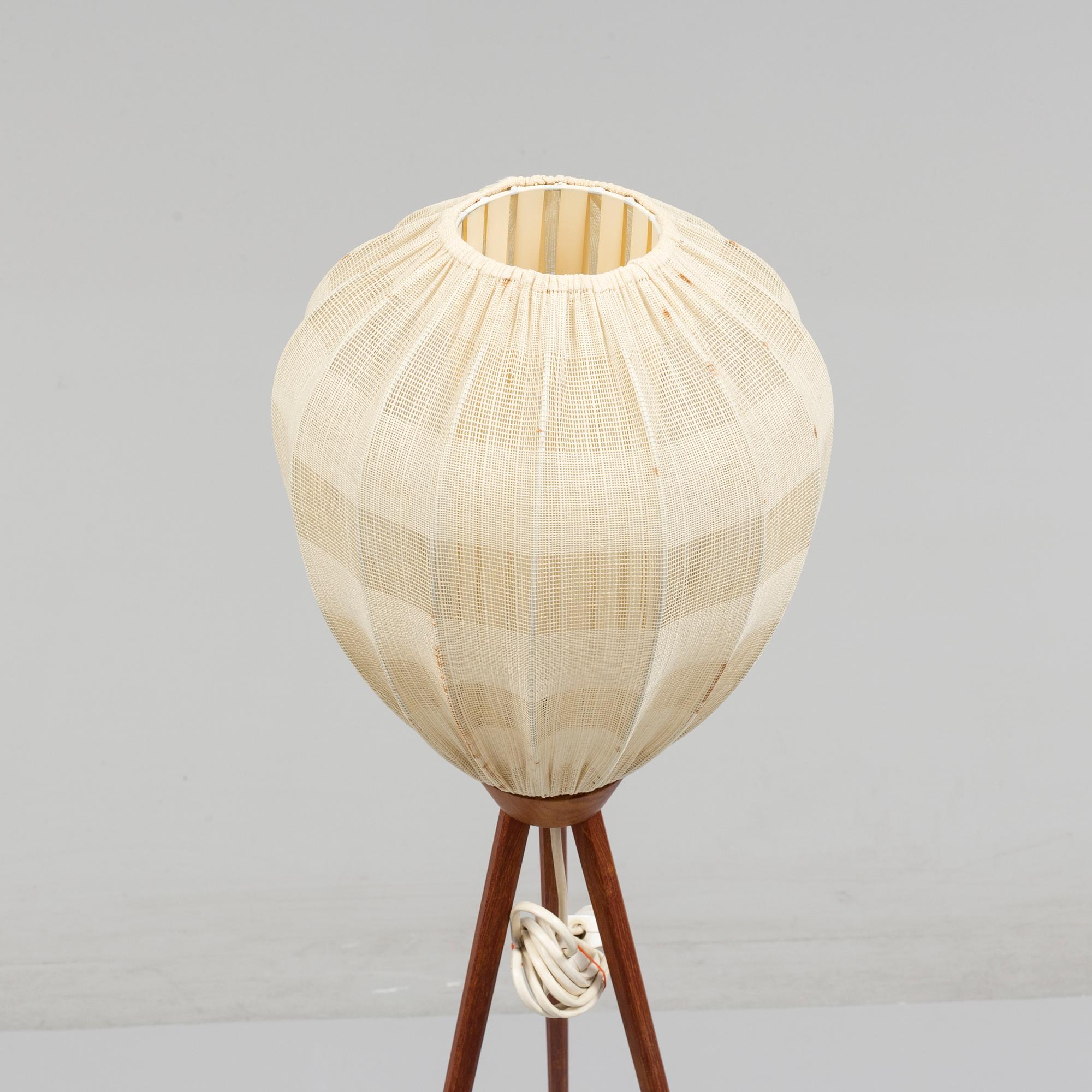 GOLVLAMPA, teak, 1950/60-tal.