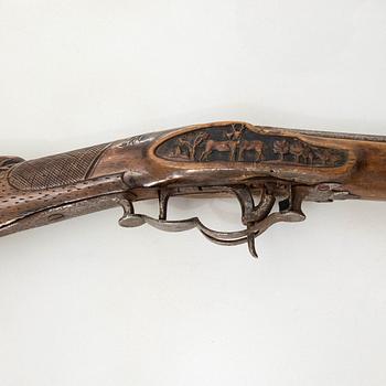 Slaglåsgevär, 1800-tal.