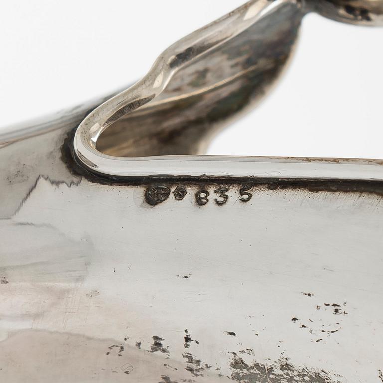 A silver pitcher, Swedish import marks. First half of the 20th century.