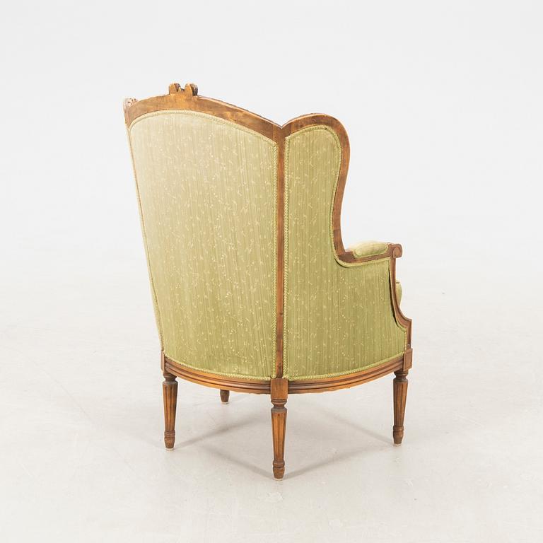 Louis XVI-style Bergère, 20th century.