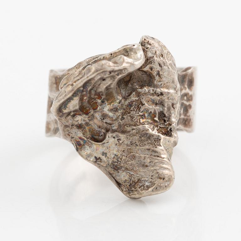 Olle Ohlsson, a ring, silver, Stockholm 1967.
