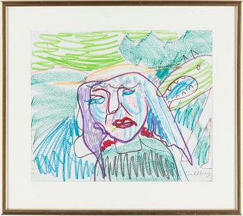 Erland Cullberg · ERLAND CULLBERG, pastell, signerad.