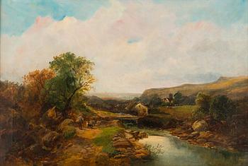 George William Horlor, Lampaat ja paimen maisemassa.