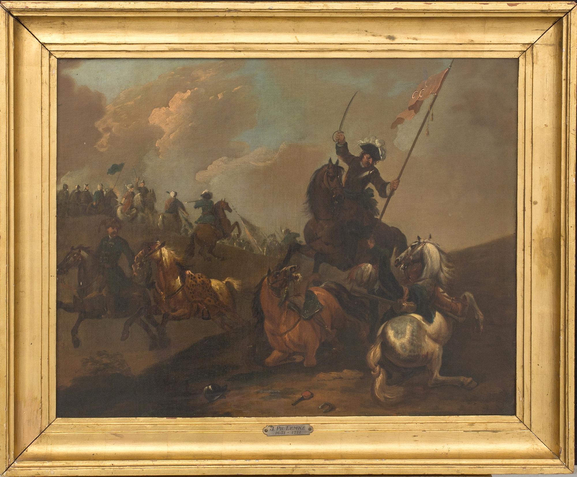 JOHAN PHILIP LEMKE, in the manner of oil on canvas.