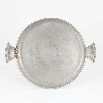 Firma Svenskt Tenn, tray, pewter, Stockholm, 1932.