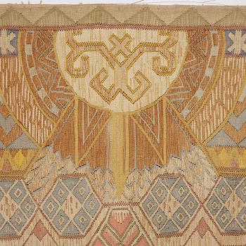 Anna Ankarcrona, A TAPESTRY. Tapestry weave. 251 x 148,5 cm. Signed and dated LICIUM 19. a crowned AA -12 BC. KW. FE.