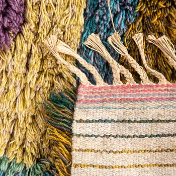 Kurt Pålsson, Ryamatta, "Diamanten" 1900-talet mitt 190x130 cm.