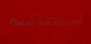 OSCAR REUTERSVÄRD, olja på duk, signerad.