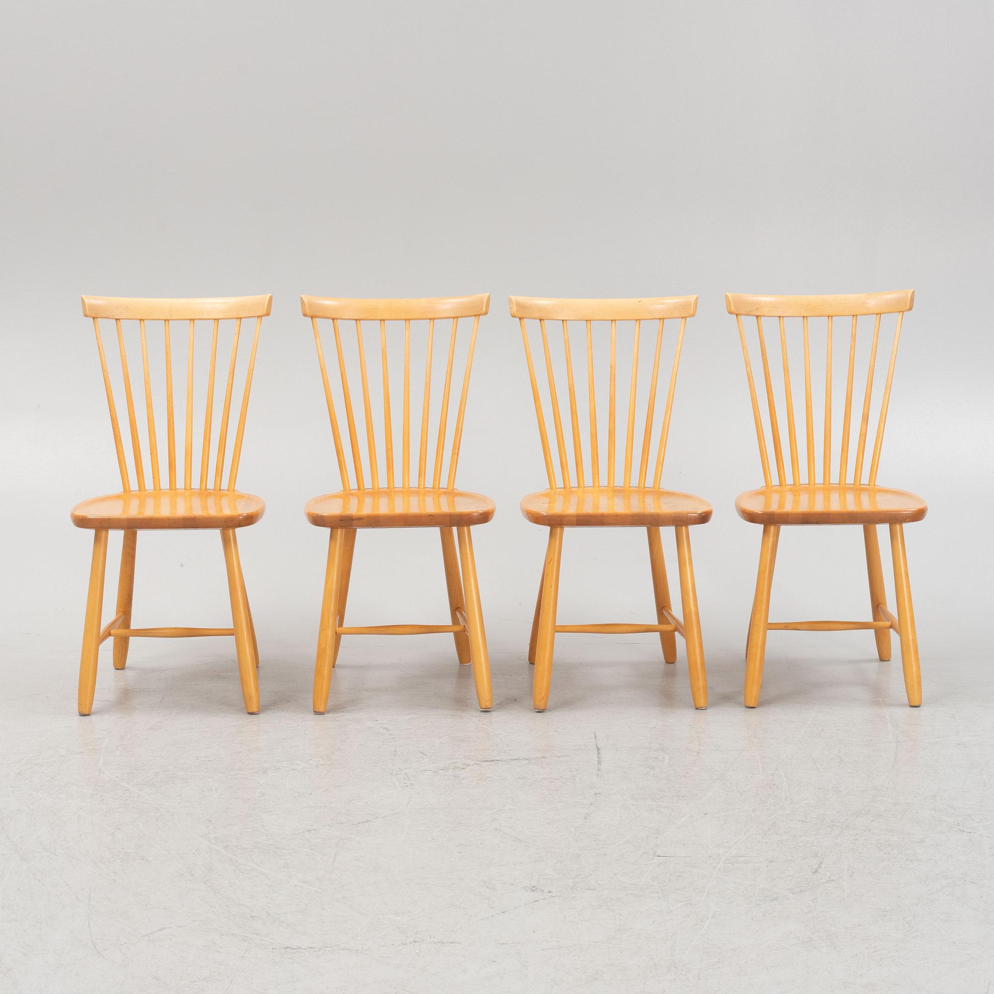 Carl Malmsten, stolar, 4 st, "Lilla Åland", Stolab, 1988.