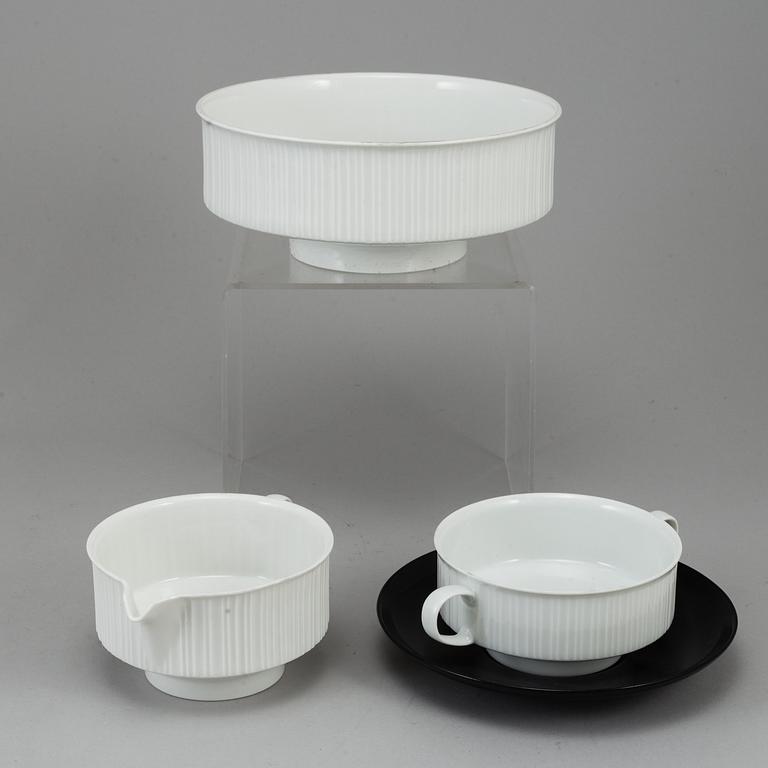 TAPIO WIRKKALA, a part 'Variation' dinner porcelain service, Rosenthal Studio-line, 1960s (55 pieces).