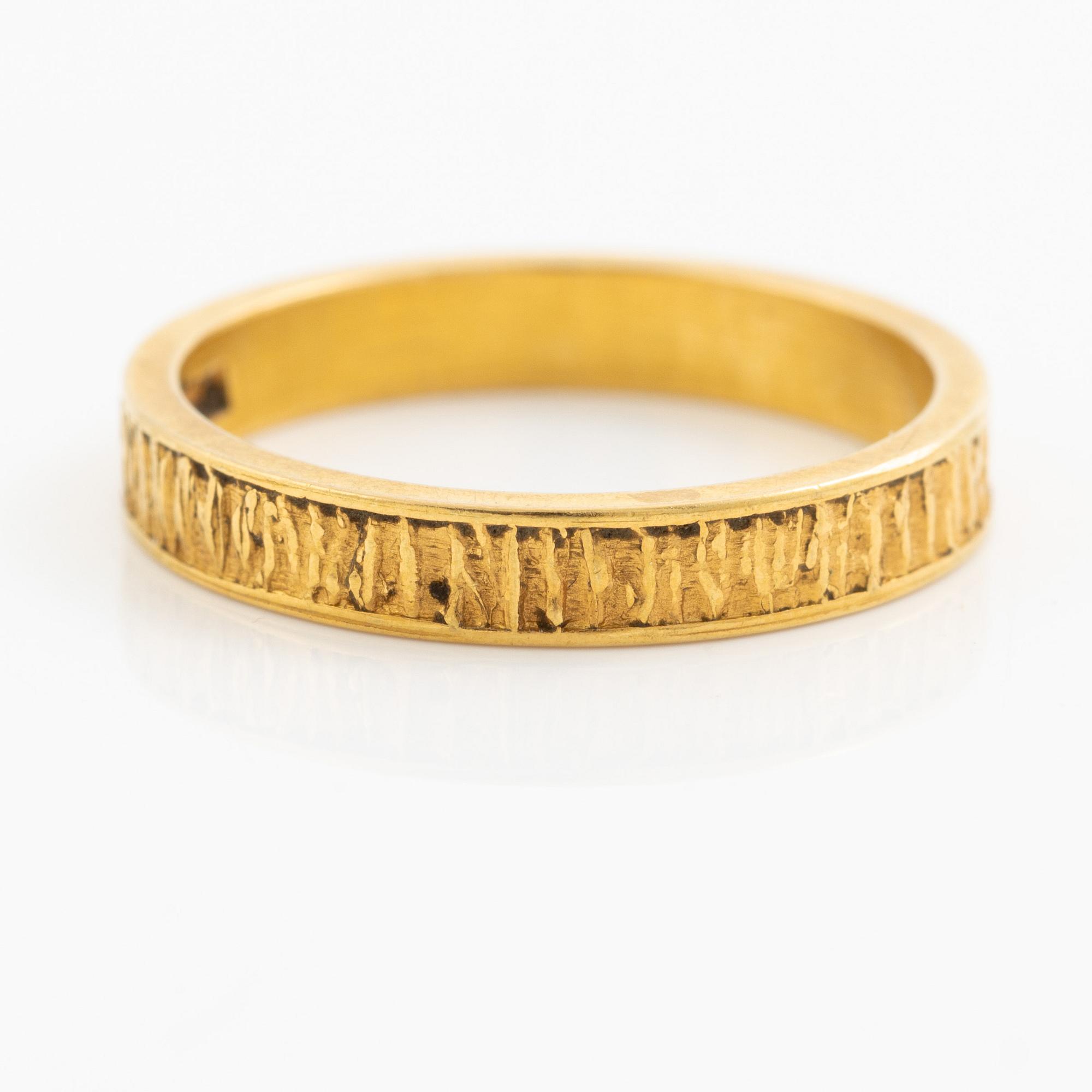 Lapponia, ring, 18K guld, Finland 1977.