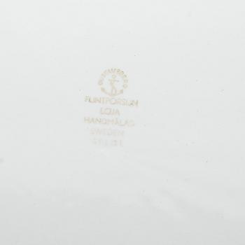 TALLRIKAR, 8 st, flintgods, "Löja", Stig Lindberg, Gustavsberg.