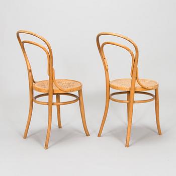 A set of four chairs by Jacob & Josef Kohn, Vienna turn of the 20th century.