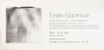 Torsten Esbjörnsson, oil on panel, signed a tergo and dated.