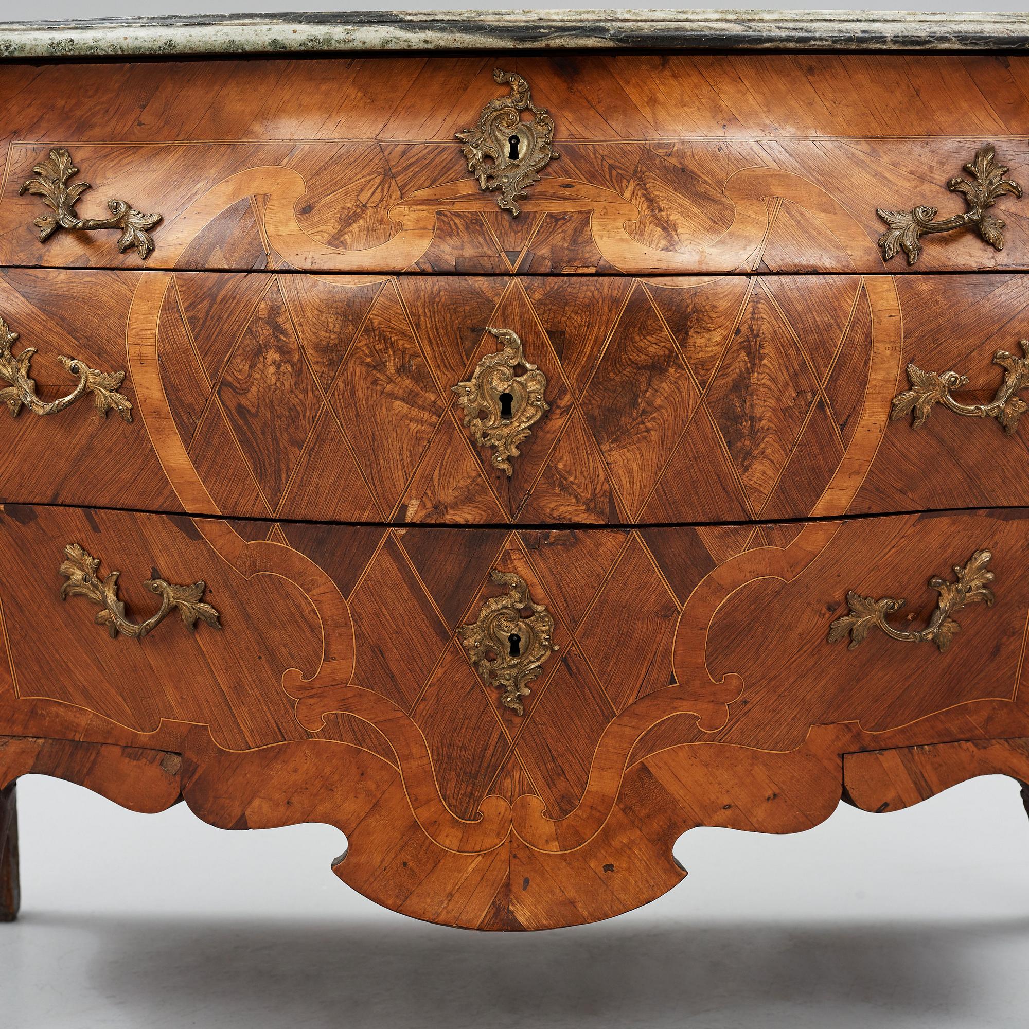 A Swedish Rococo 18th century commode.