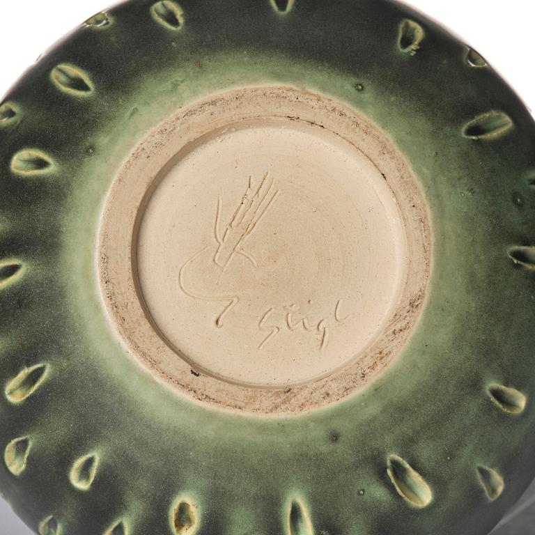 Stig Lindberg, a stoneware vase, Gustavsberg Studio 1960.