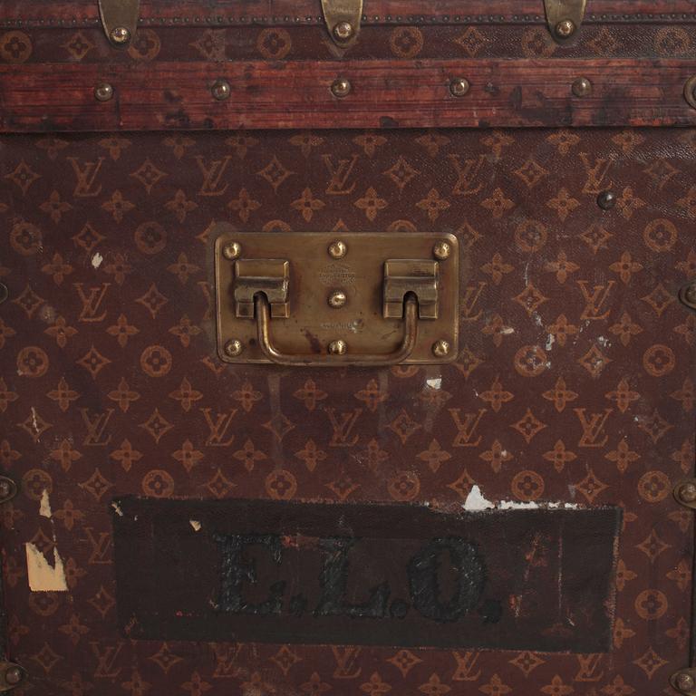 LOUIS VUITTON, a Monogram canvas trunk, late 19th/early 20th century.