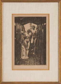 ANDERS ZORN, etching, 1917, signed in pencil.