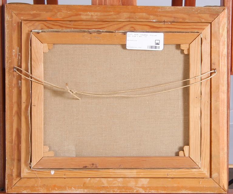 RAVN, JOHANNES. Olja på duk. Sign o dat. -53.