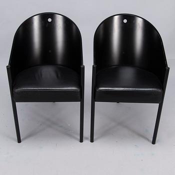 PHILIPPE STARCK, a pair of 'Costes' armchairs for Aleph, Driade, Italy. Designed 1982.