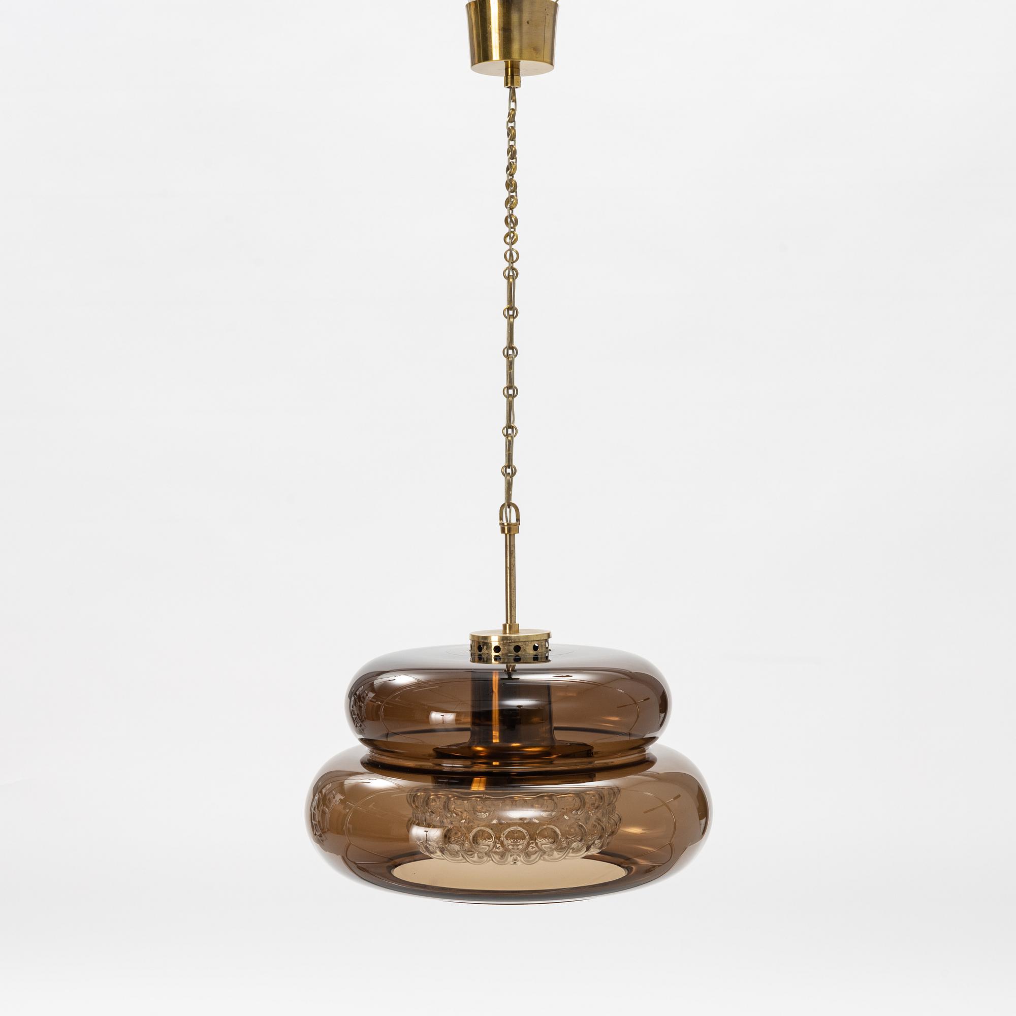 Carl Fagerlund, a glass ceiling light, Orrefors.