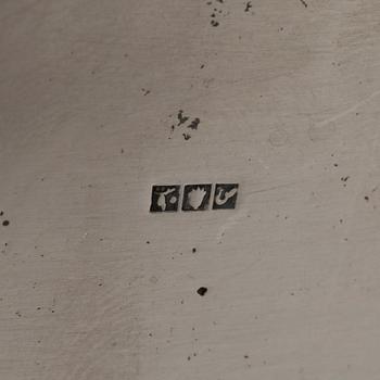 An Egyptian 20th century silver 5 piece tea-set, mark of Kairo 1940's.