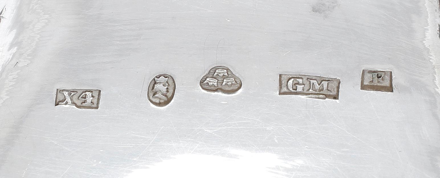 SOCKERSKÅL, silver, Gustaf Möllenborg Feron, Stockholm, 1852. Vikt Ca 650g.