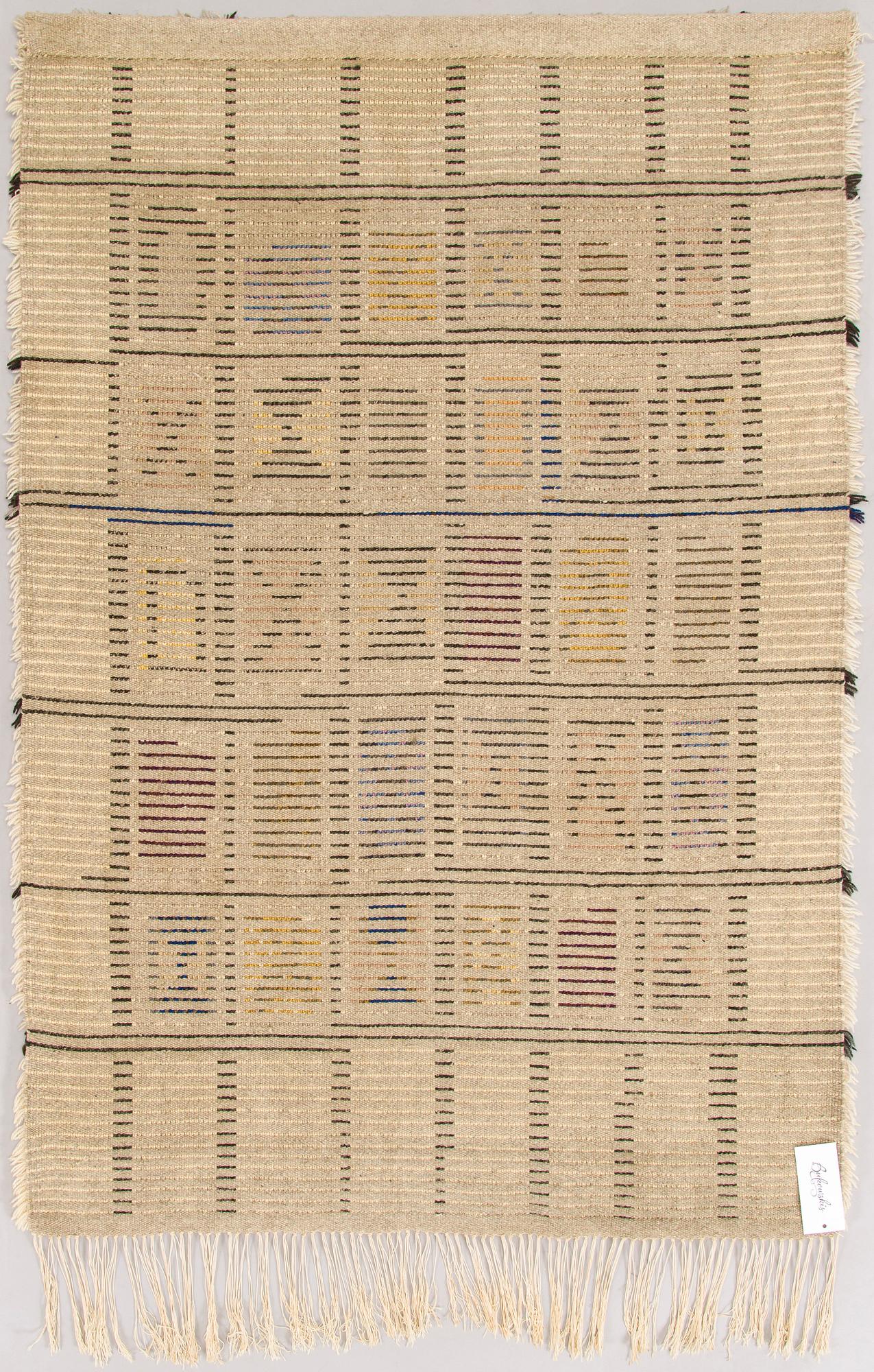 Maija Kolsi-Mäkelä, rya, modell för Helmi Vuorelma. Ca 145 x 100 cm.