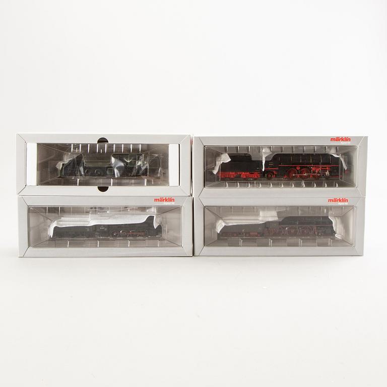 Märklin, 4 st ånglok, 37192, 37184, 37960 samt 37558, H0.