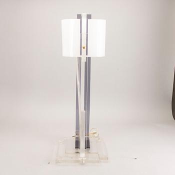 A plexi later part of the 20th century table lamp.