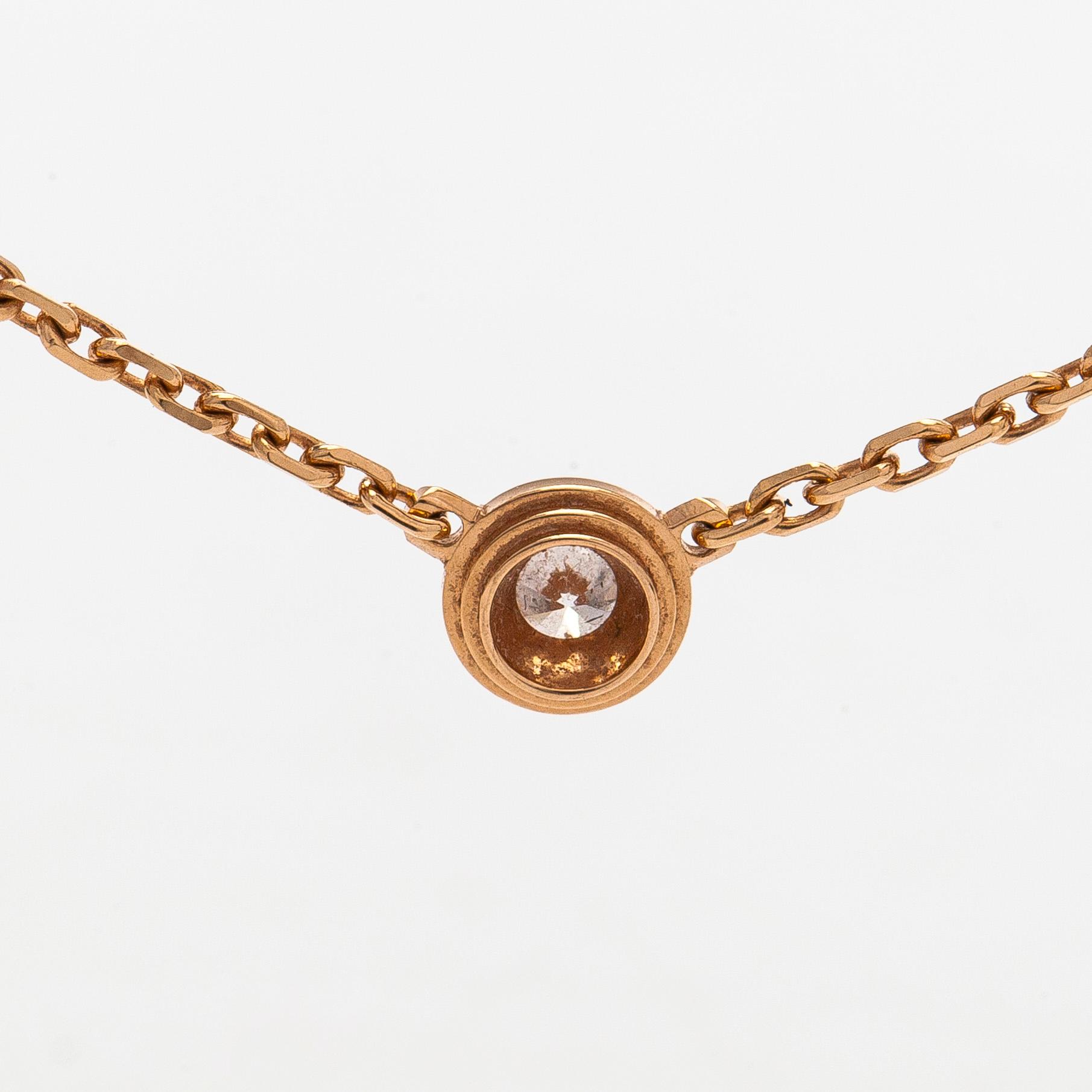 Cartier, kaulakoru, "d'Amour", 18K kultaa, briljanttihiottu timantti n. 0.04 ct.