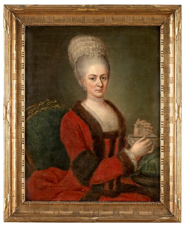 Karl Fredrik Brander Tillskriven., "Lovisa Ulrica Ehrenpreus" (1692-1775).