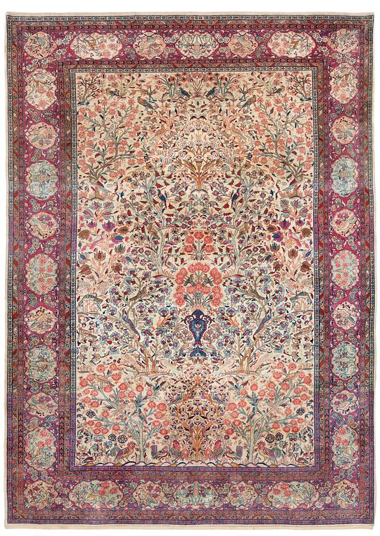 SEMIANTIK KESHAN s.k. Dabir. 333,5 x 236 cm.