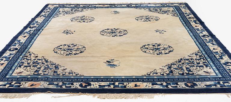 Rug, China, "antique finish", modern, 363x280 cm.