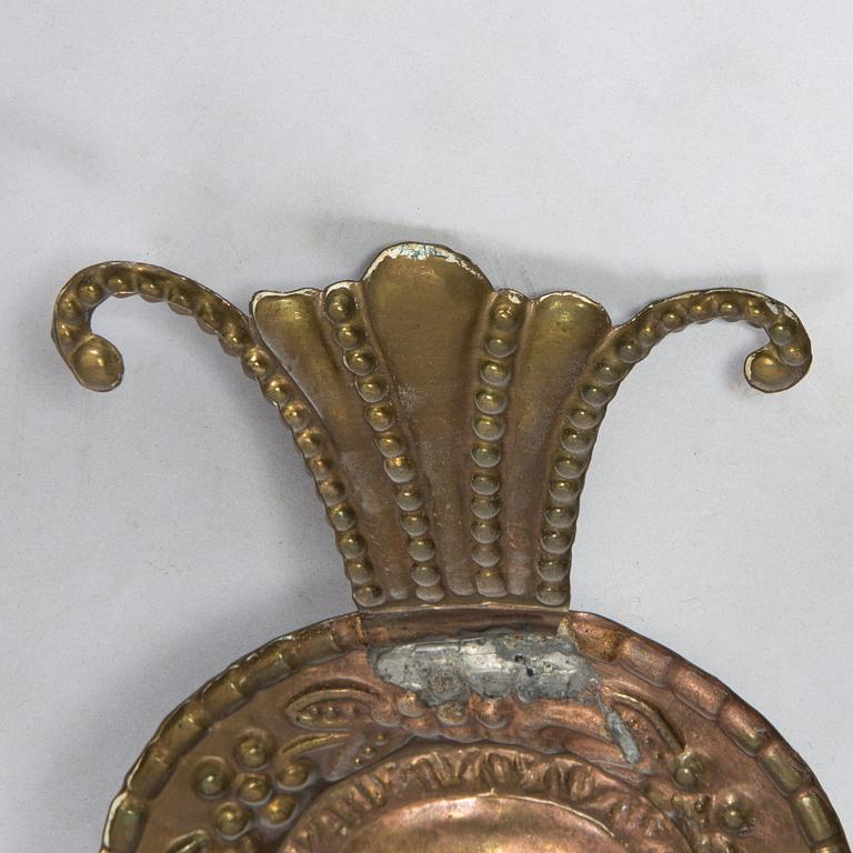 Paavo Tynell, a pair of 1930's wall sconces 'MD 10' for Taito Finland.