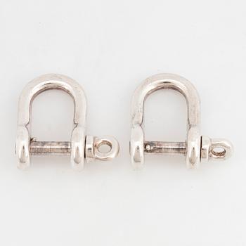 Ole Lynggaard a pair of silver cufflinks "Schackel".