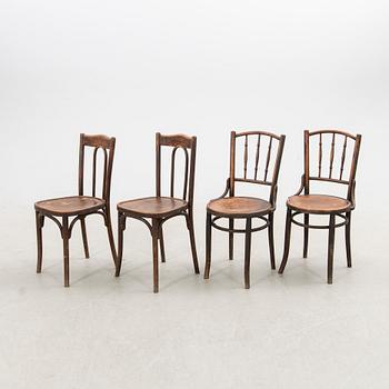 Chairs, 4 pcs, early 20th century.