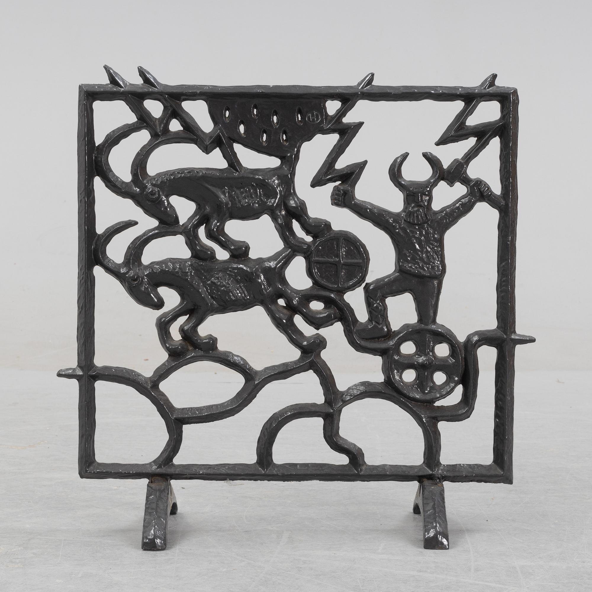 Olle Hermansson, brasgaller/gnistskydd, Husqvarna, 1900-talets andra hälft.