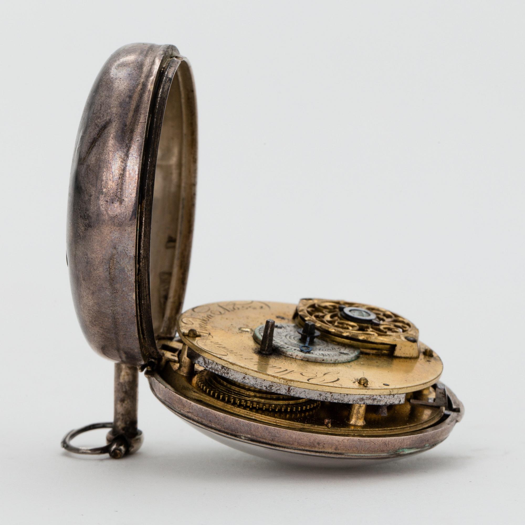 G Masterman, fickur silver, sent 1700-tal, London.