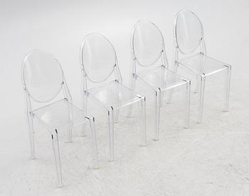 Philippe Starck, stolar, 4 st, "Victoria Ghost" för Kartell.