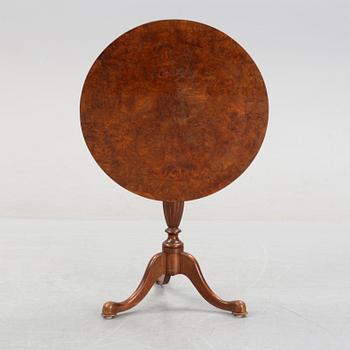 A Swedish alder tilt-top table, late 19th Century.