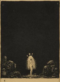 John Bauer, "Troll", de kompletta 10 osignerade litografierna ur sviten.