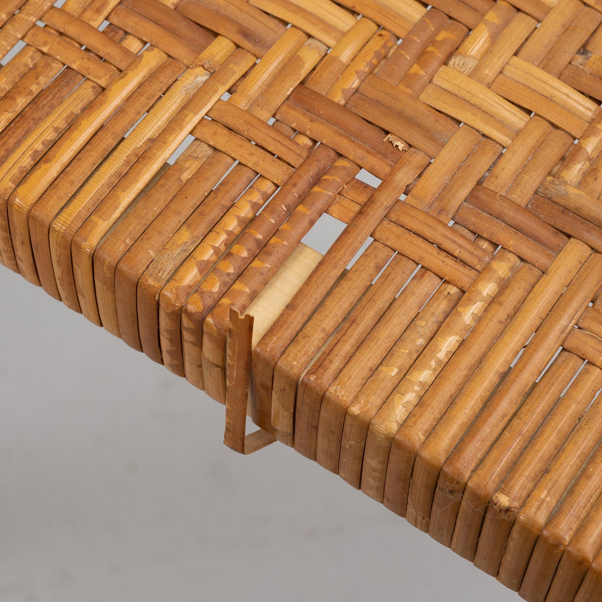 Alvar Aalto, a pair of model Y61 stools, Artek, second half of the 20th century.