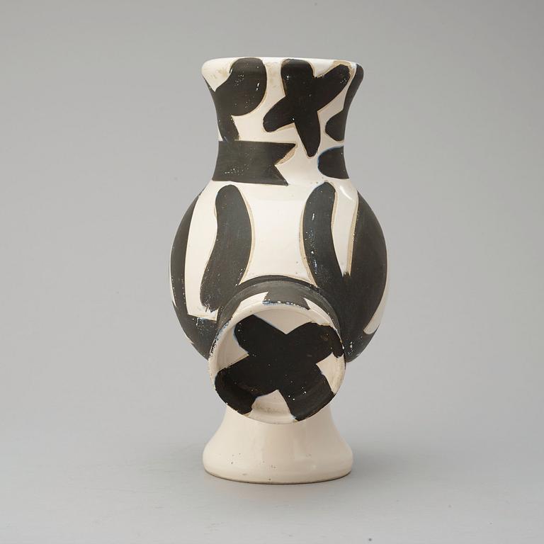 A Pablo Picasso faience pitcher 'Chouette femme', Madoura, Vallauris, France 1951.