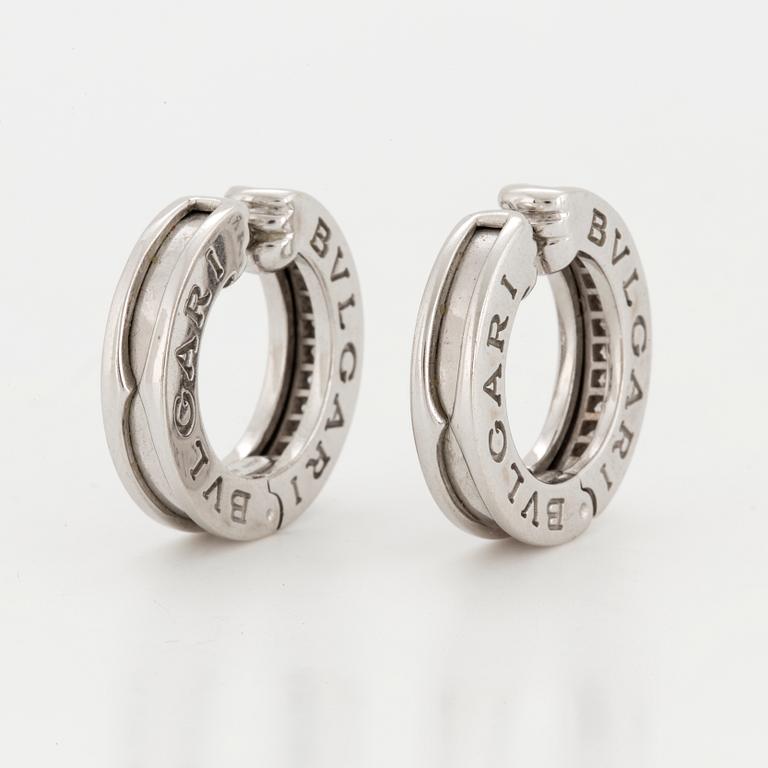BULGARI, 'B.zero1', Örhängen med briljantslipade diamanter.