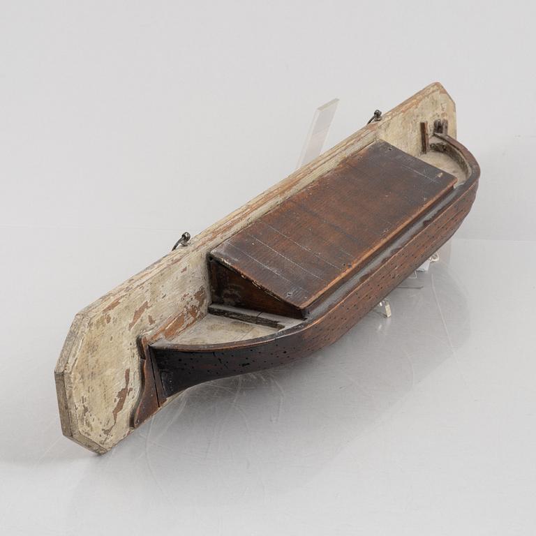 A boat model, first half of the 20th century.