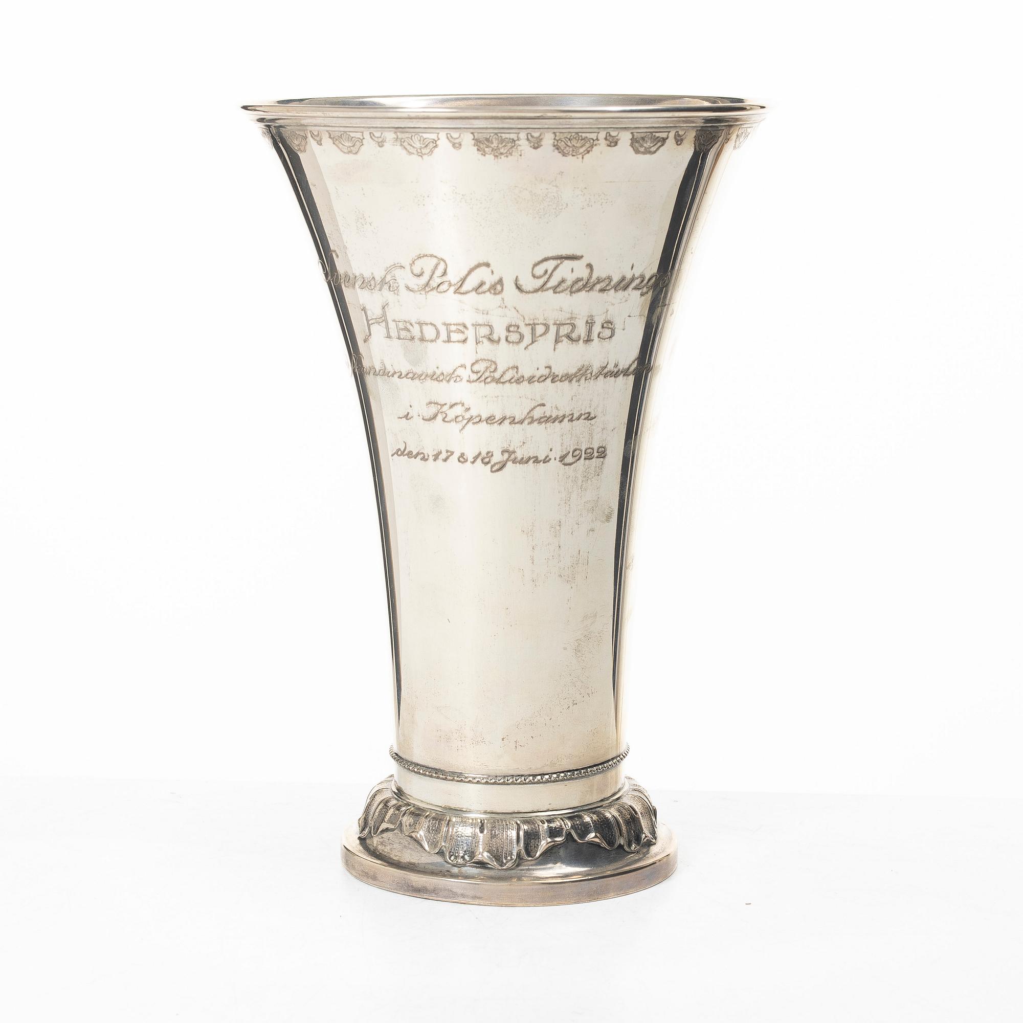 Guldsmedsaktiebolaget (GAB), Bägare, silver, Stockholm omkring 1920.