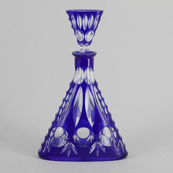 KARAFF, glas, Böhmen, 1800/1900-tal.