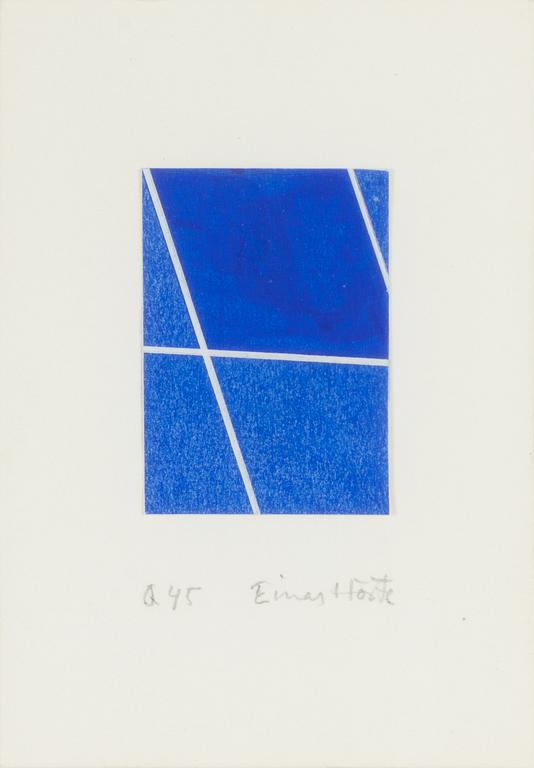 Einar Höste, "Q45, L45", 2 pcs, small framed together.