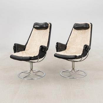 Bruno Mathsson, a pair of armchairs, "Jetson" for DUX, late 20th century.